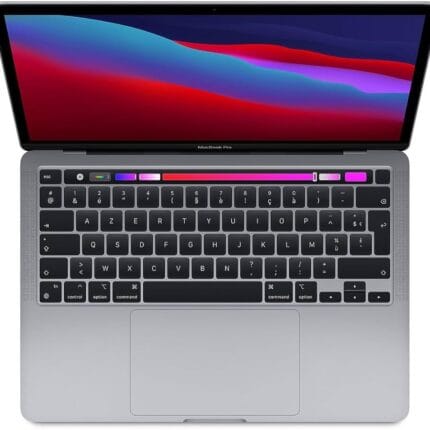 MacBook Pro 13 pouces M1 reconditionné gris sidéral, clavier AZERTY et Touch Bar