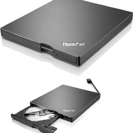 Graveur DVD externe Lenovo ThinkPad UltraSlim USB, fermé et tiroir ouvert