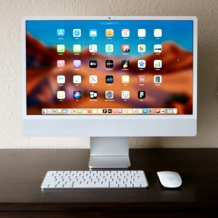 iMac 24 pouces bleu avec écran Retina 4,5K