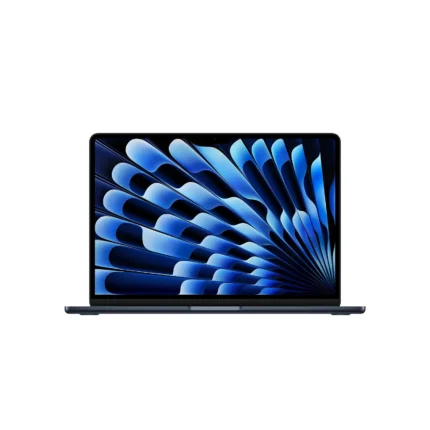MacBook Air 13 pouces M4 reconditionné minuit, vu de face