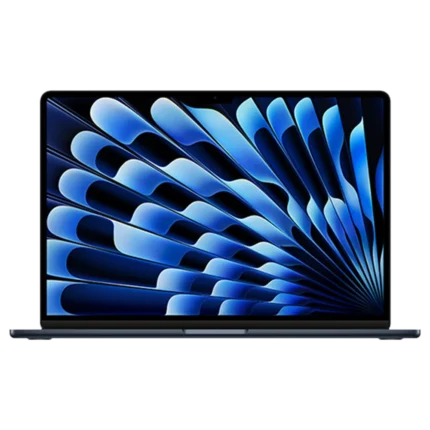 MacBook Air 15 pouces M3 reconditionné minuit, vu de face