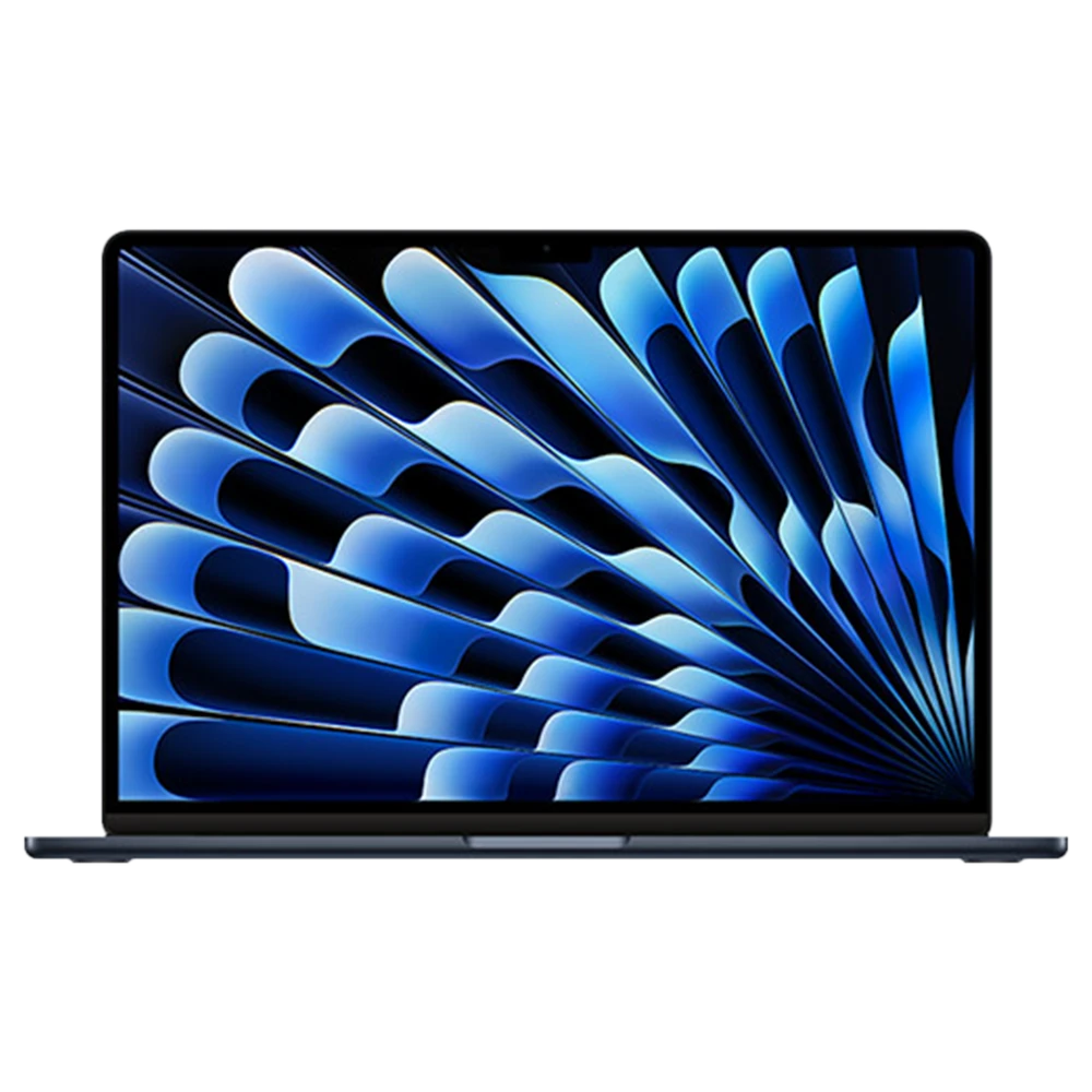 Macbook Air 15 M3 Reconditionné Minuit MacBook Air 15 pouces M3 reconditionné minuit, vu de face