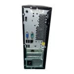 Connectique arrière du Lenovo V50s : HDMI, VGA, port série, USB et 2 prises Ethernet