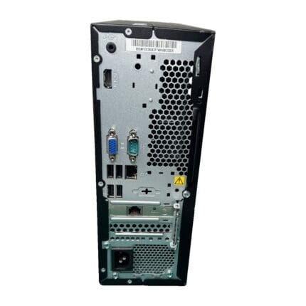 Connectique arrière du Lenovo V50s : HDMI, VGA, port série, USB et 2 prises Ethernet