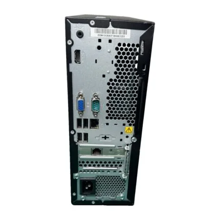 Connectique arrière du Lenovo V50s : HDMI, VGA, port série, USB et 2 prises Ethernet