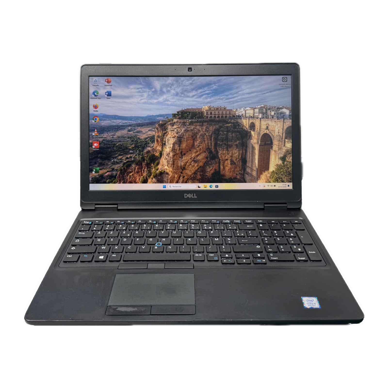 Dell Latitude 5590 I5 Reconditionné Dell Latitude 5590 i5 reconditionné, PC portable 15,6 pouces Full HD vu de face