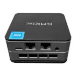 Mini PC GMKtec G2 Plus Intel N150 reconditionné, vue arrière : 2 prises Ethernet, USB-C et prise audio