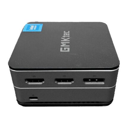 Mini PC GMKtec G2 Plus Intel N150 reconditionné, vue de face : 2 HDMI et DisplayPort